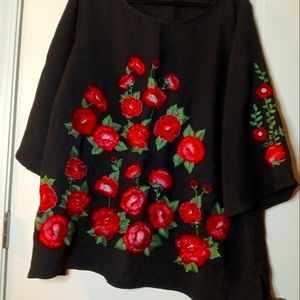 Beautiful Red Roses Blouse